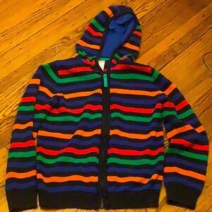 Gymboree Knit Hooded Striped Sweater Size 6